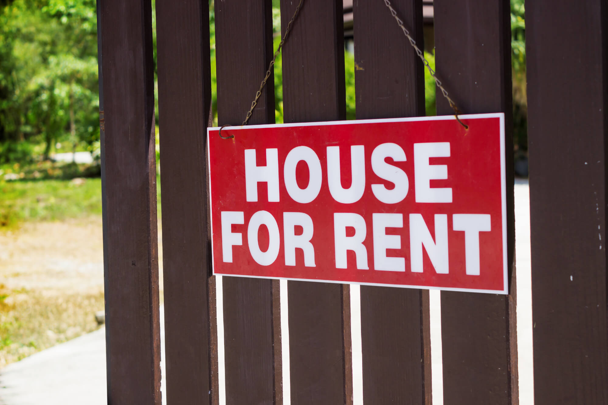 house for rent sign